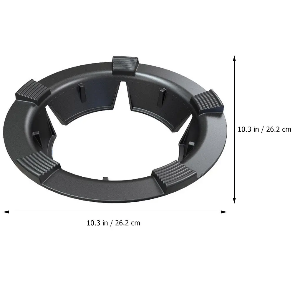 Gas Stove Windshield Durable Cast Iron Gather Fire Energy Saving Hood Kitchen Windscreen Pan Holder Easy Install