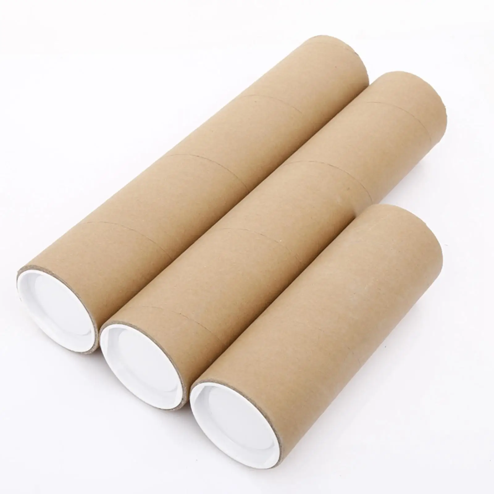 Durable Cardboard Shipping Tube 100cm Long for Large Art Poster Blueprint Storage