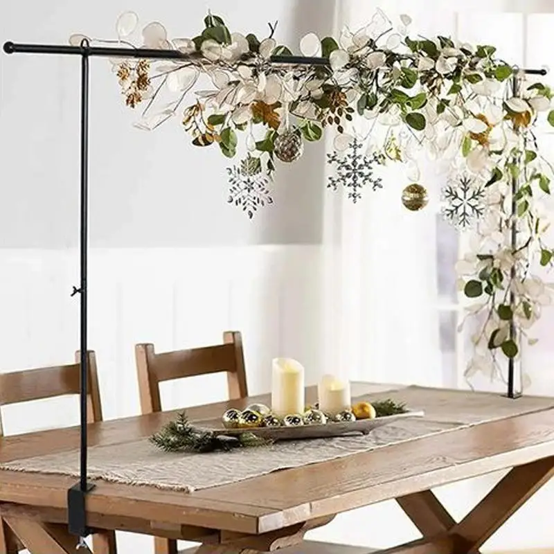 

Over The Table Rod Stand Adjustable Length Suitable For Multi Table Size Metal Balloon Flower Arch Stand Decoration