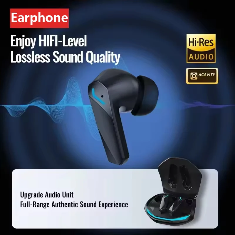 LenovoGM2 Pro TWS Wireless Gaming Earbuds Bluetooth 5.3 Low Latency Game Music Dual Mode HiFi Stereo Sound ENC Clear Call2026NEW