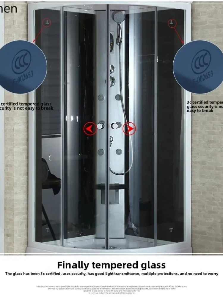 

T29- integral shower room integral toilet bathroom steam sauna bath rectangular bath room