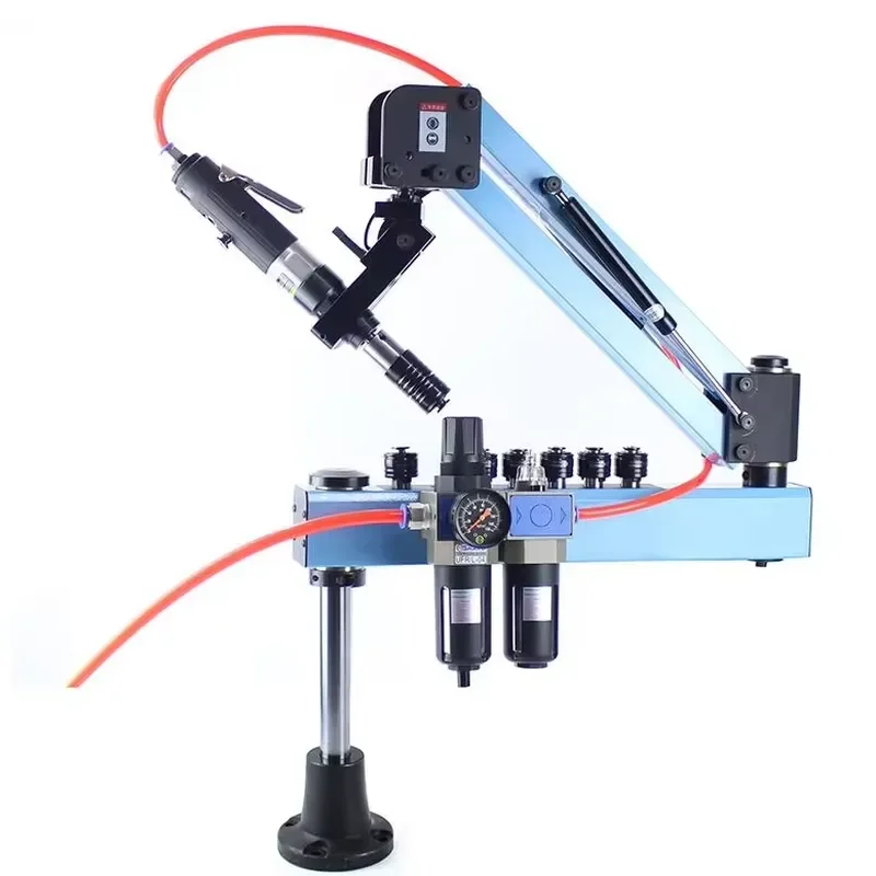 M3-M12 Automatic Universal Head CNC Pneumatic Threading Machine 220V Air Tapping Machine with Motor Core Components