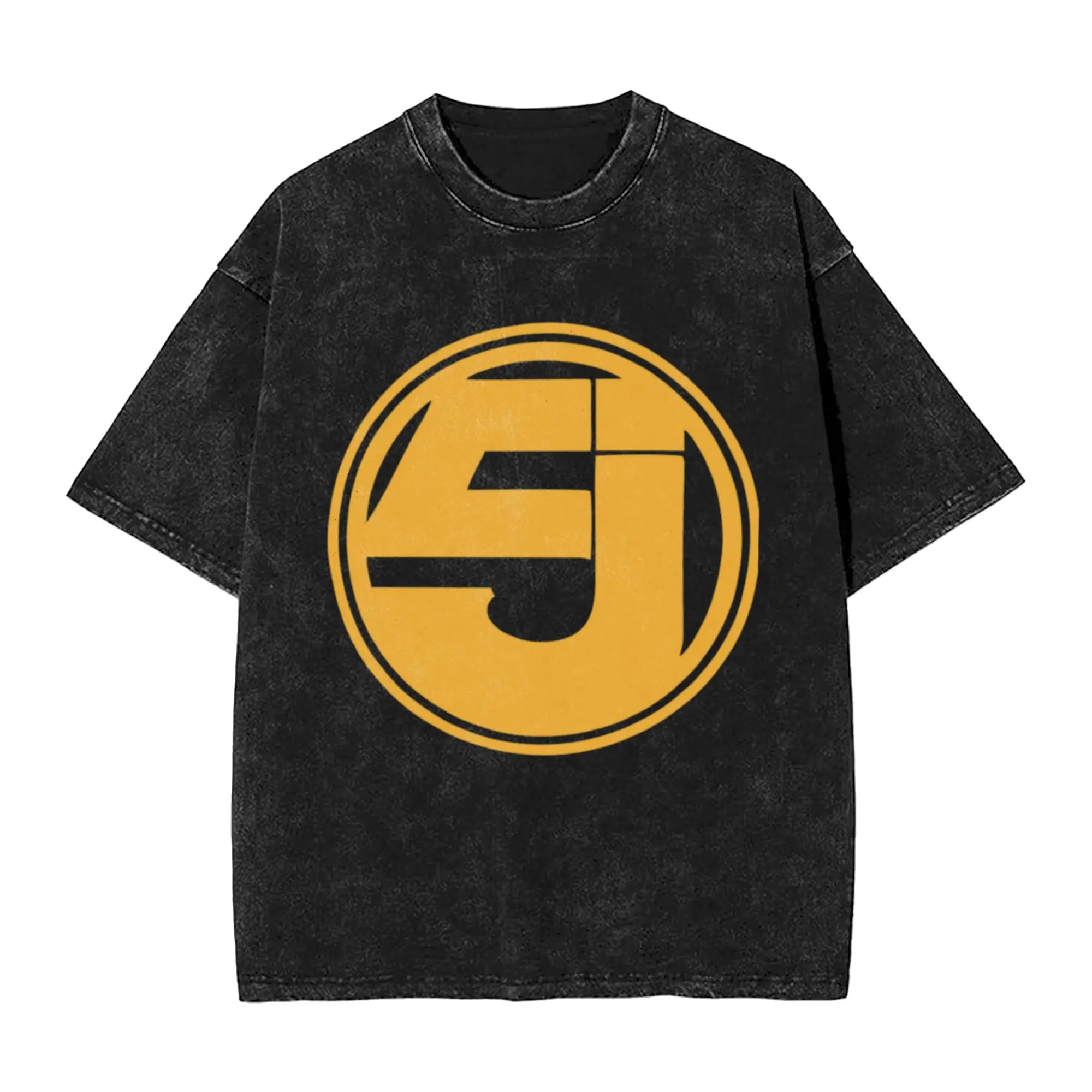 The 5 in Circle Unique Trendy A Vintage Oversized Cotton Unisex T-Shirts