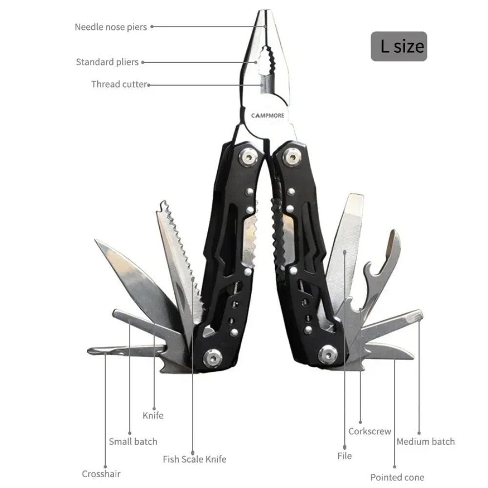 Outdoor Multitool Camping Tragbare Edelstahl Edc Klapp Multifunktions Werkzeuge Notfall überleben Messer Zange