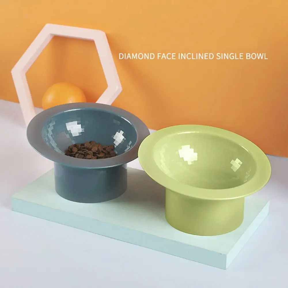 High Foot Cat Food Bowl High Quality Neck Protector Plastic Dog Feeder Anti-choking Pet Eating Dishes Pet