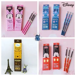 Disney Stitch Pencil Action Anime Figures Minnie Mickey Winnie The Pooh Belle Alice Cute Cartoon Pencil Cartoon Childrens Gifts