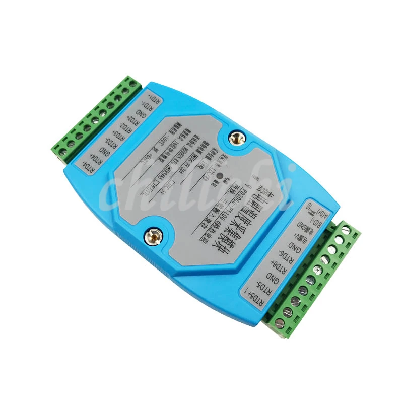 6 -way acquisition PT100/PT1000/CU/NI temperature acquisition module 485 MODBUS RTU protocol inspection table