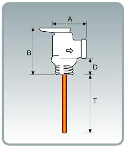 DN20 Brass TP Valve, temperature pressure relief valve  0.6MPa DN15  DN20