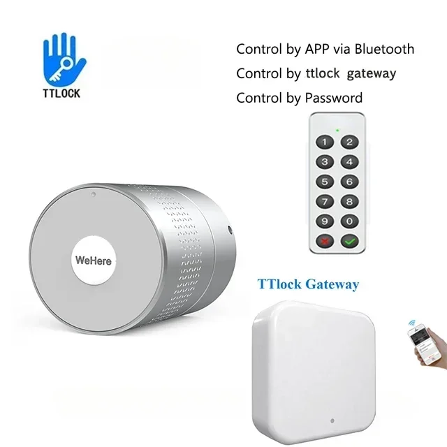 SZJN TUYA TTlock APP M532 Smart Türschloss Wehere Nuki Stil Nicht Ändern Schloss Zylinder Unterstützung Alexa Google Home Fingerprint Türschloss 3
