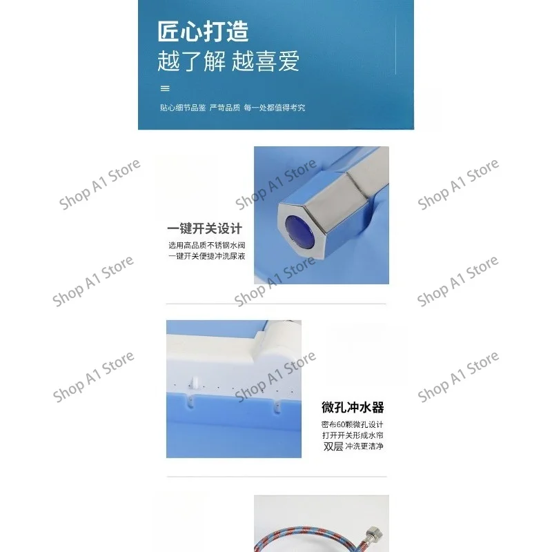 Automatic Flushing Dog Toilet Direct Drain to Sewer, Self Cleaning Small Dog Teddy Cat Litter Box Urinal Potty Tray