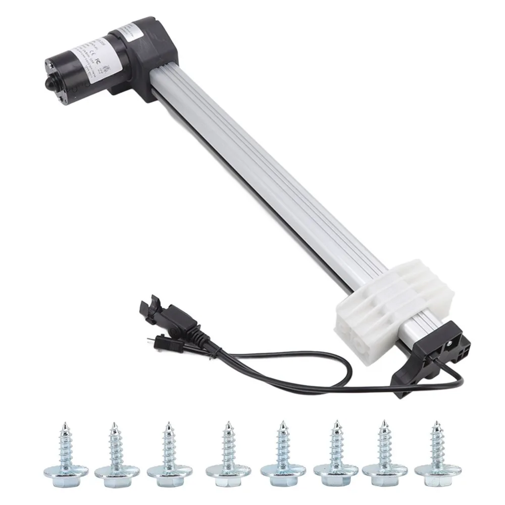 New 24V Flat Mount Mini Linear Actuator 333MM Flat Base Telescopic Electric Push Rod Drive Motor
