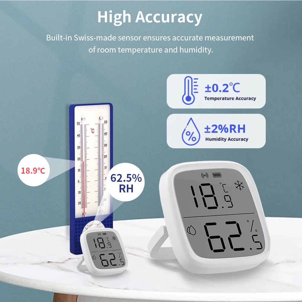 SONOFF SNZB-02D شاشة LCD الذكية درجة الحرارة الرطوبة زيجبي الاستشعار زيجبي 3.0 يعمل ZB Brige-P أليكسا جوجل الرئيسية