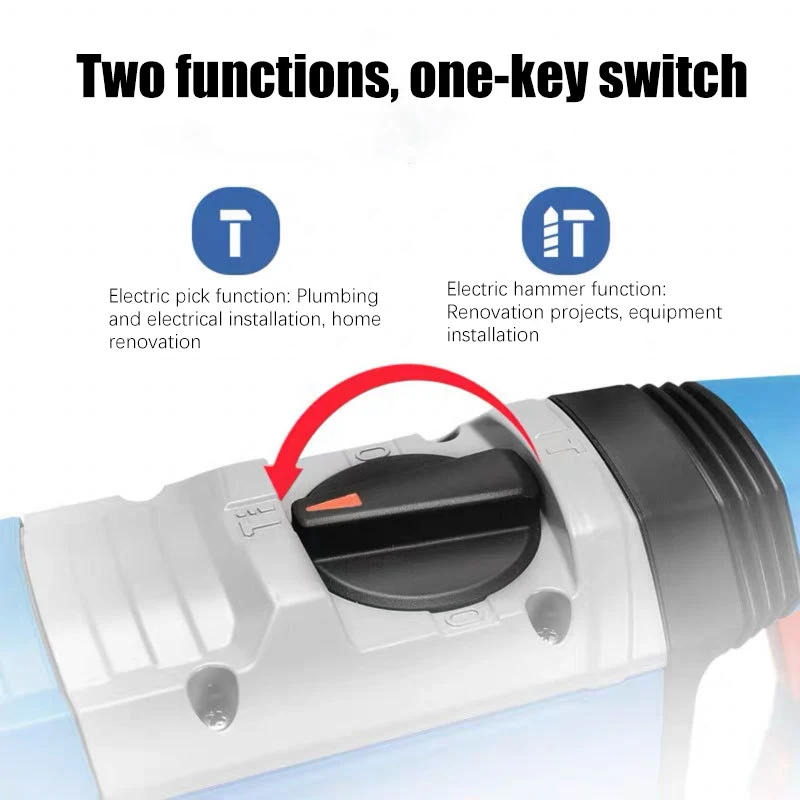 High Efficiency Electric Demolition Hammer With Variable Speed SDS-Max For Concrete 220V For Construction