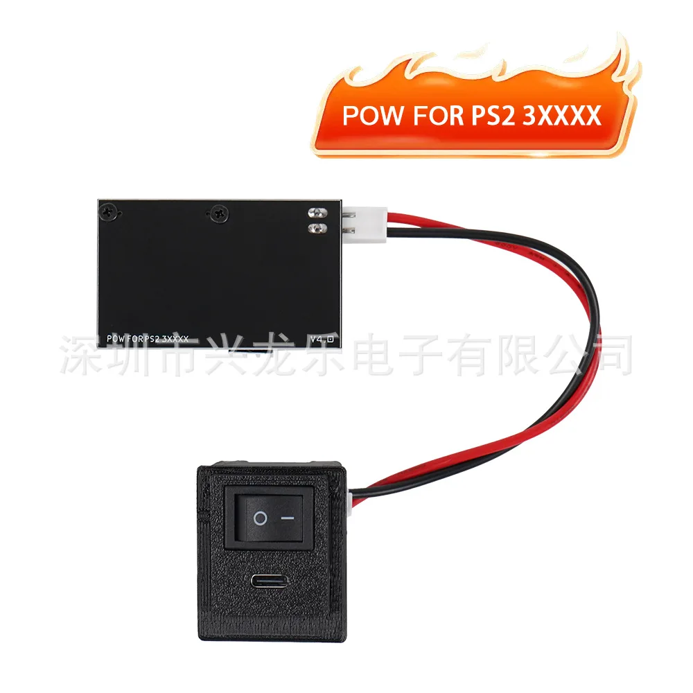 NUEVO Módulo de Fuente de Alimentación para PS2, para Consola PS2 Fat 3XXXX/5XXX, Reemplazo de PSU Tipo-C, Compatible con PD 3.0, Piezas de Videojuegos Retro