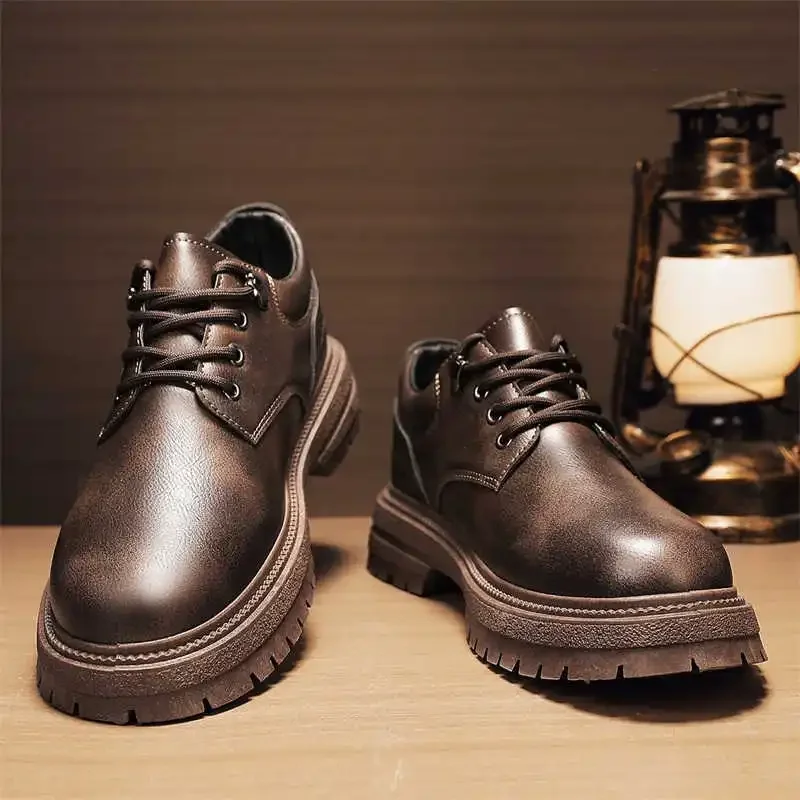 

PU Leather Sumer Shoes For Tourism Husband Running Outdoor Boot Size 48 Mens Sneakers Sport First Degree Brand Tines