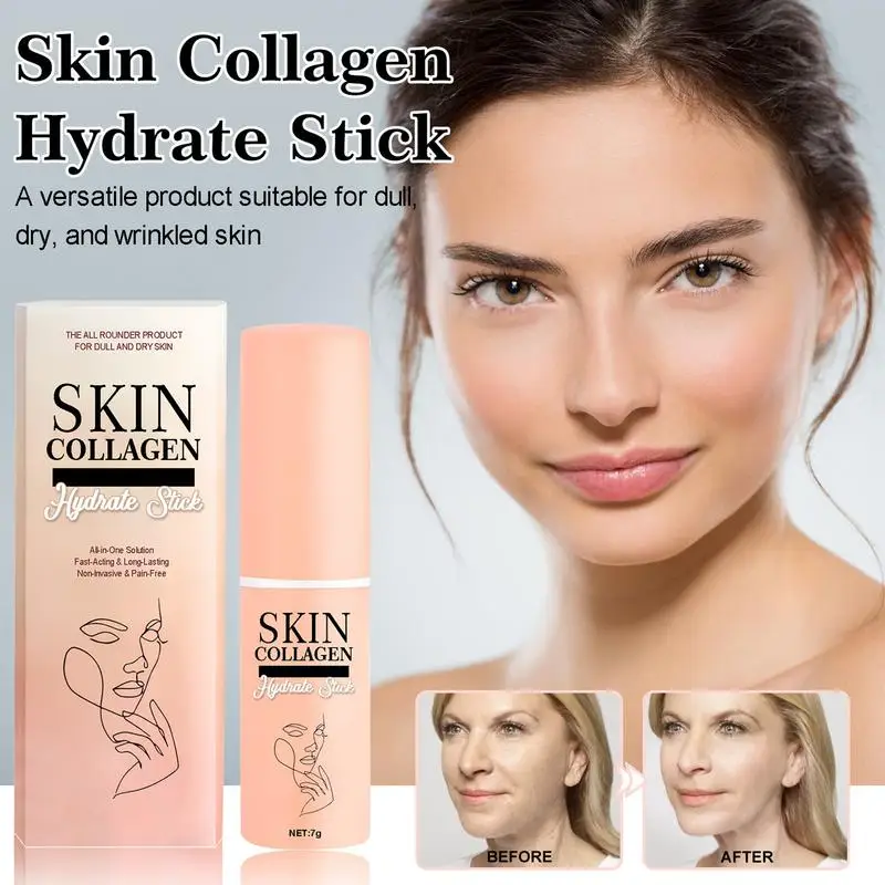 25g Collagen Multi Balm Stick Wrinkle Bounce Anti-Wrinkle Moisturizing Multi Balm Brighten Dull Skin Tone Cream Cosmetics