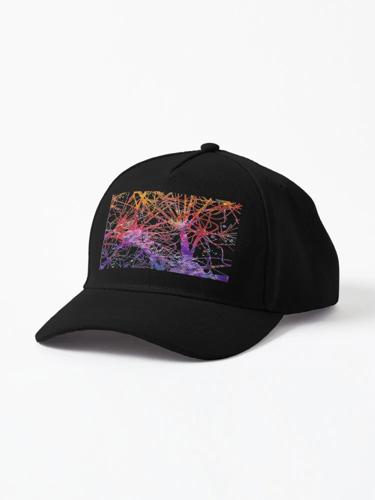 Mindgazing - Neuron and Astrocyte Spiral Baseball Cap Beach birthday western hats Male Men Golf Wear Women's