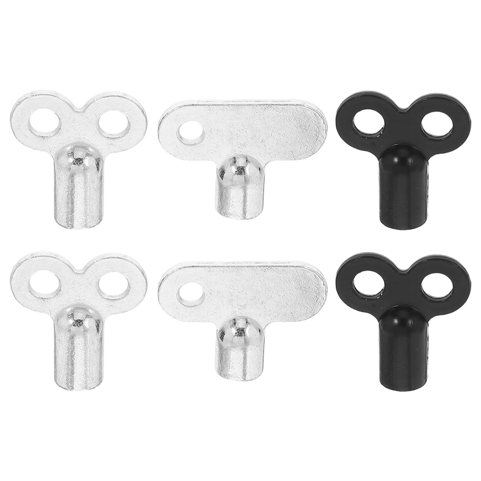 

6Pcs Radiator Accessories Universal Radiator Bleed Key Set Zinc Alloy Heating Vent Exhaust Tool for Hvac Water Heaters
