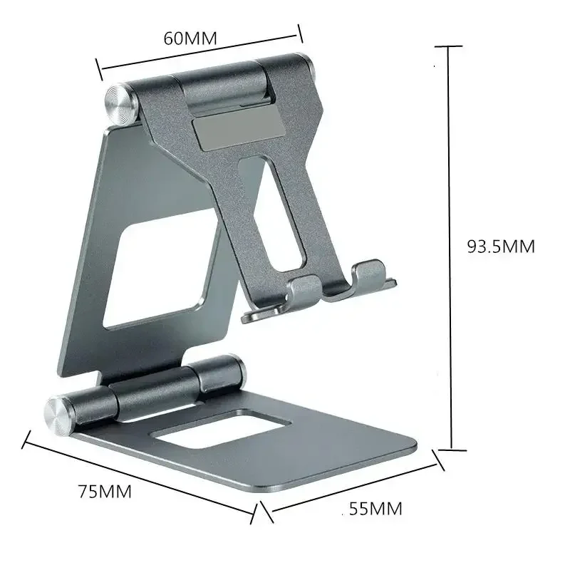 كسول جبل سبائك الألومنيوم المحمولة قوس متعدد زاوية قابل للتعديل اللوحي دعم الهاتف المحمول وحامل الكمبيوتر اللوحي للطي