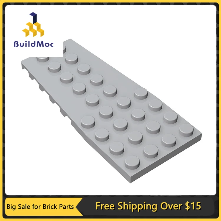 

10Pcs MOC Parts 14181 Wedge Plate 4 x 9 with Stud Notches Compatible Bricks DIY Building Blocks Particle Kid Brain Toy Gift