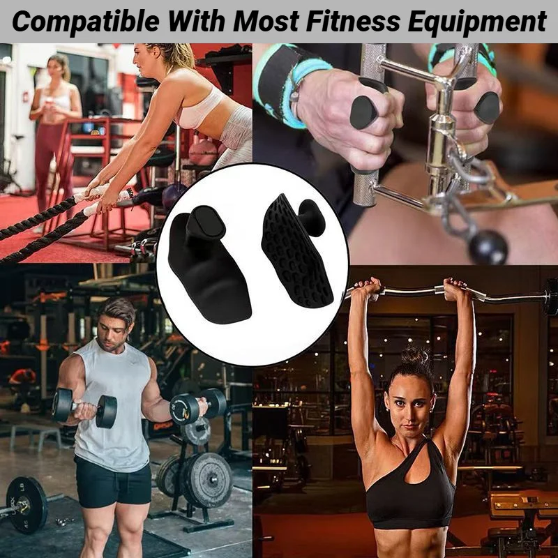 Ergonomic Fitness Palm Protector Reusable Workout Hand Grip Cover for Dumbbell Weightlifting Pull-Up Training