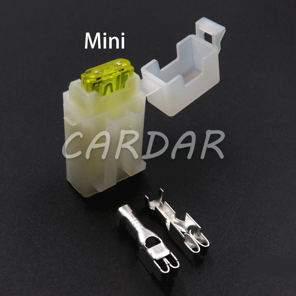 1 Set Mini Fuse Holder With Crimp Terminal Small Blade Type Inline InLine Fuse Holders AC Assembly For Car Auto Connector