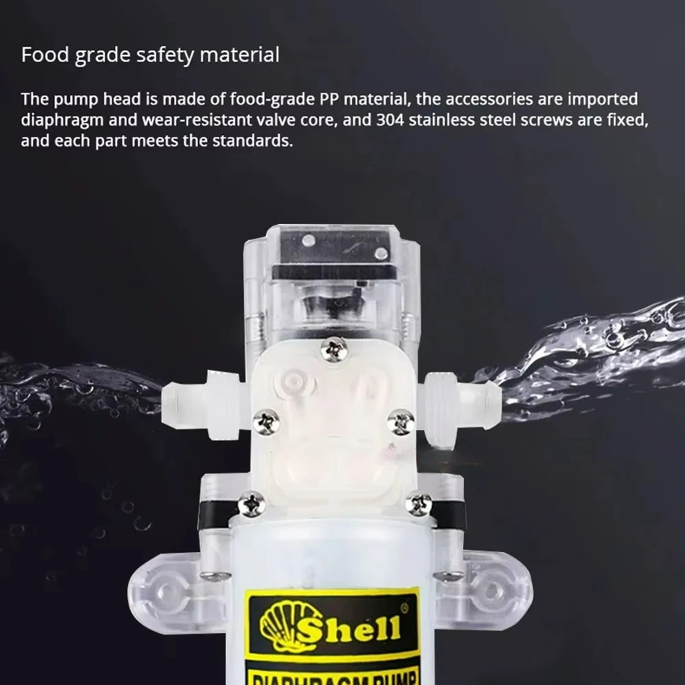 12V Electric Liquid Transfer Pump Set Brew Syphon Pump Intelligent Start-Stop for Wine Beverage Edible Oil Water Purifier Boost