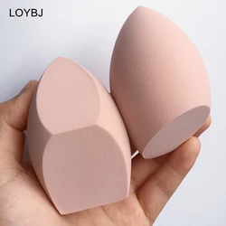 LOYBJ – éponge de maquillage de grande taille, fond de teint, poudre lisse, correcteur, éponge de beauté, mélangeur, bouffée de maquillage cosmétique, 1/2 pièces