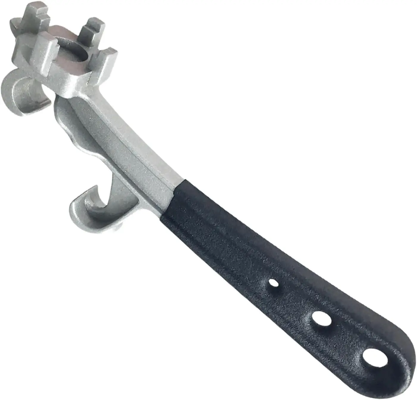 Aluminum Alloy Drum Wrench for 55 Gallon Buckets Paint Cans Oil Barrels Plastic Containers Bung Opener Tool Ergonomic