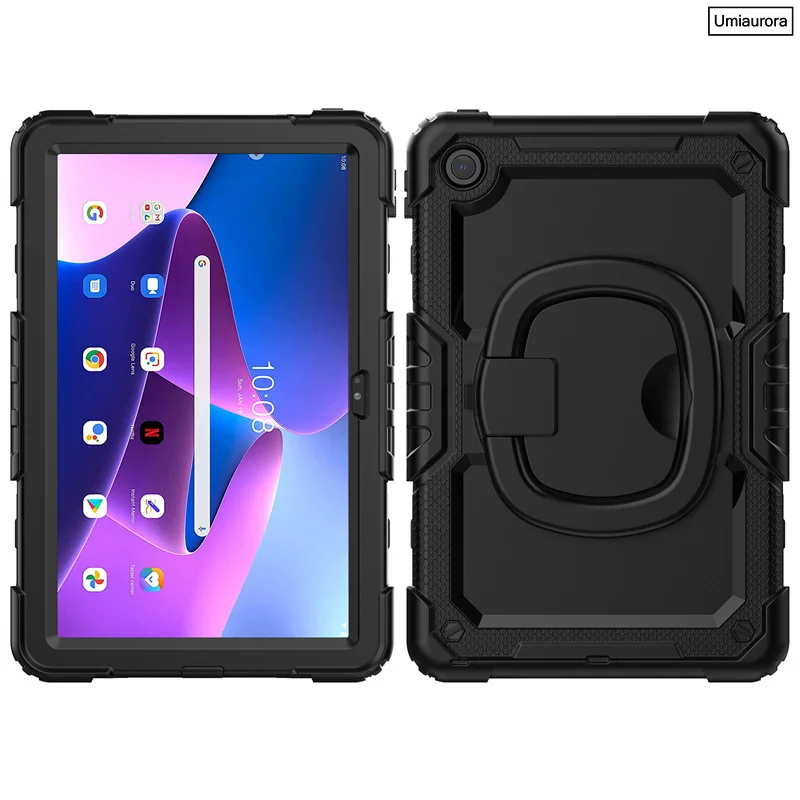 For Lenovo Tab M8 FHD TB-8705F 3rd 8.0 inch TB-8506F TB-8505F 4th Gen TB-300FU Case Kids Hand Ring Stand Shockproof Tablet Cover