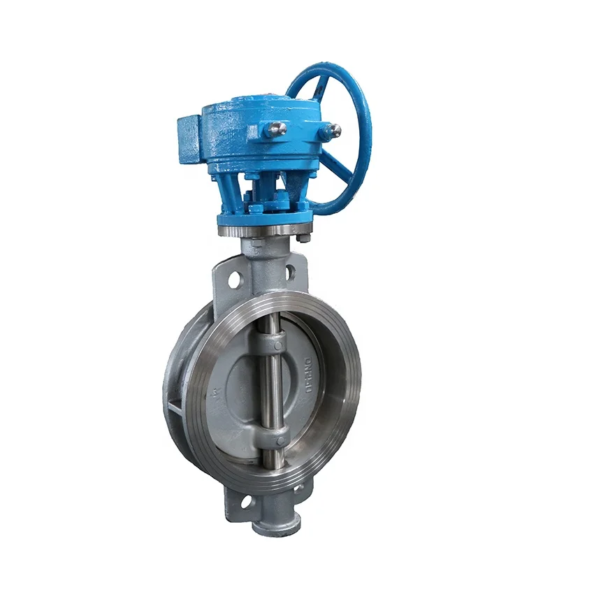 

Высококачественный чугунный вафельный клапан из нержавеющей стали с твердым уплотнением и червячной передачей