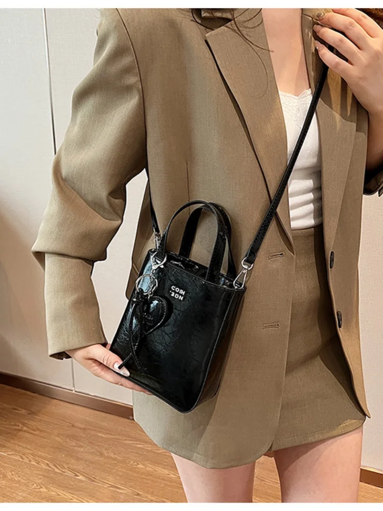 Модные модные новые женские сумки, индийская масляная восковая кожа, высококачественная сумка для любви, универсальная сумка-мессенджер на одно плечо в западном стиле