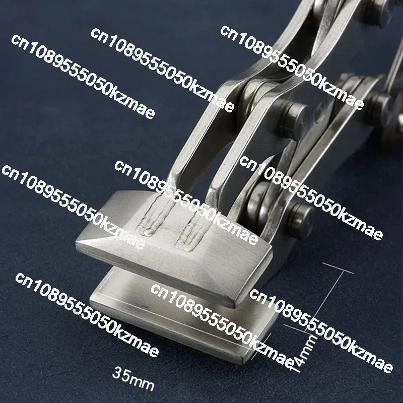 35Mm DIY Parallel Flat Pliers - High Quality Stainless Steel Integrated Chuck Pliers for Leather Crafting, Jewelry Making