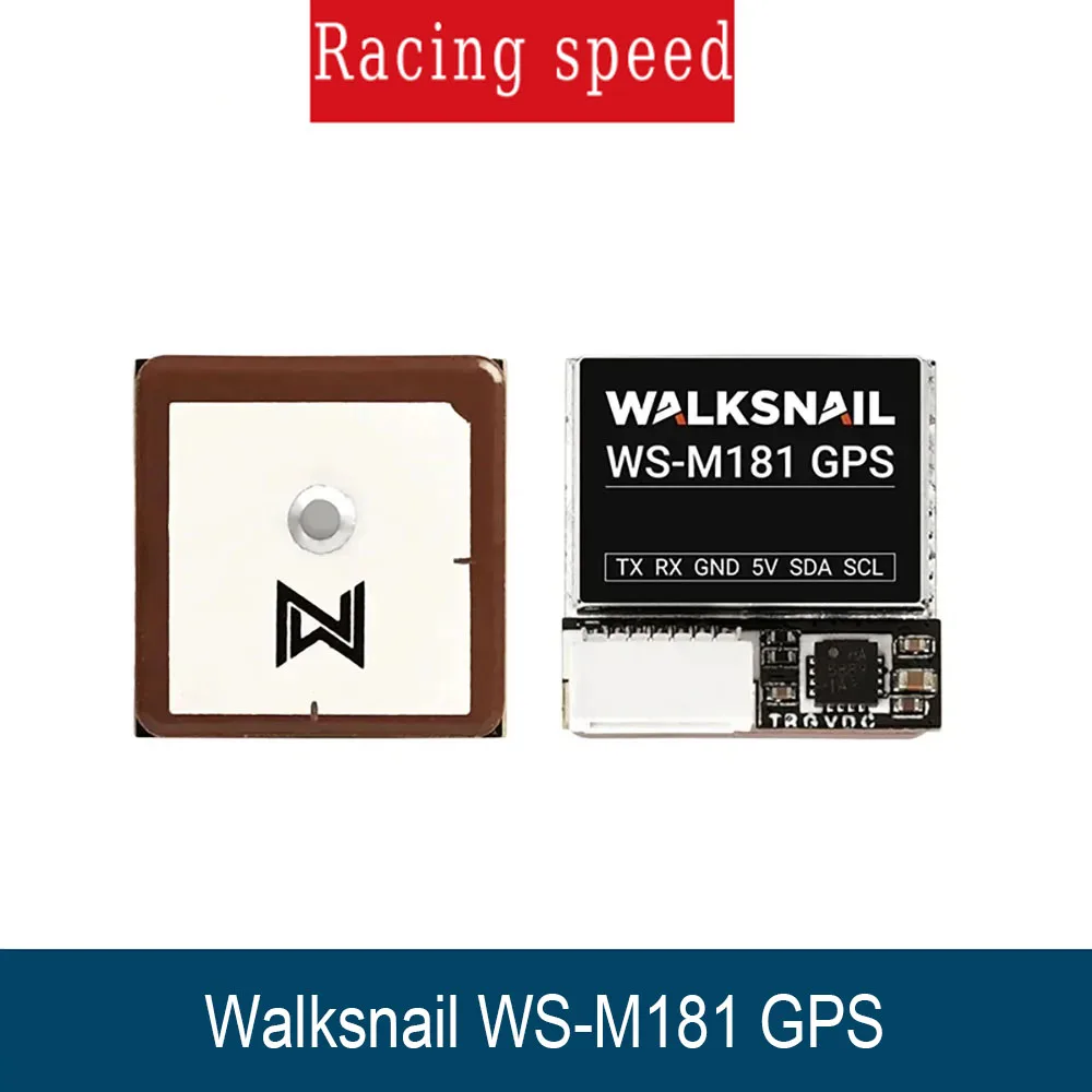 Walksnail WS-M181 GPS M10 GNSS BUILT-IN QMC5883 Compass Ceramic Antenna for Airplane FPV Freestyle Long Range DIY RC Parts