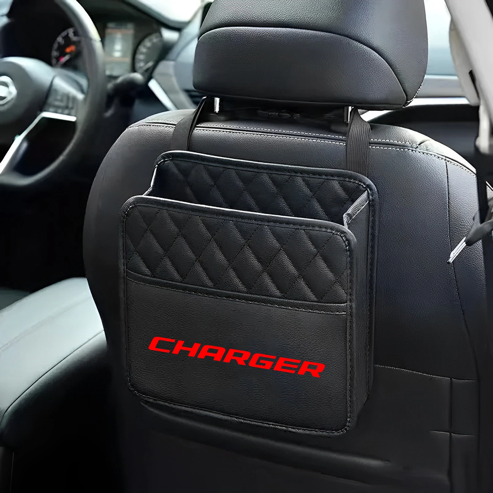 Car multi-functional storage bag seat back storage bag For Dodge Charger 2005 2006 - 2019 2020 2021 2022 Car Accessories