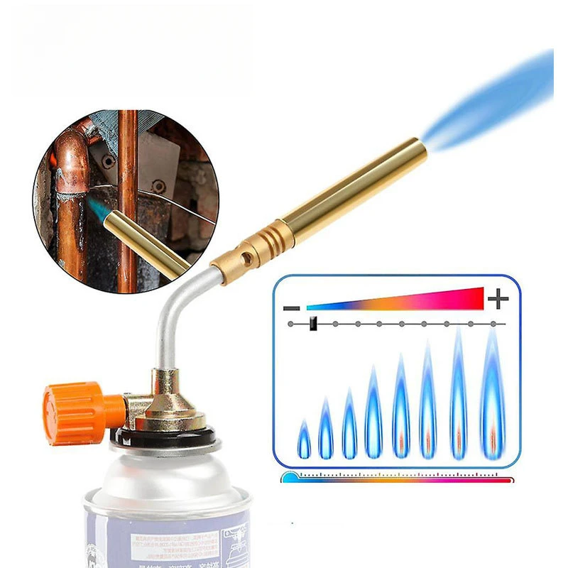 

Portable Gas Burner Torch Flame Gun Butane Burner Outdoor Camping Flamethrower Fire Starter Welding Equipment Kitchen Lighter