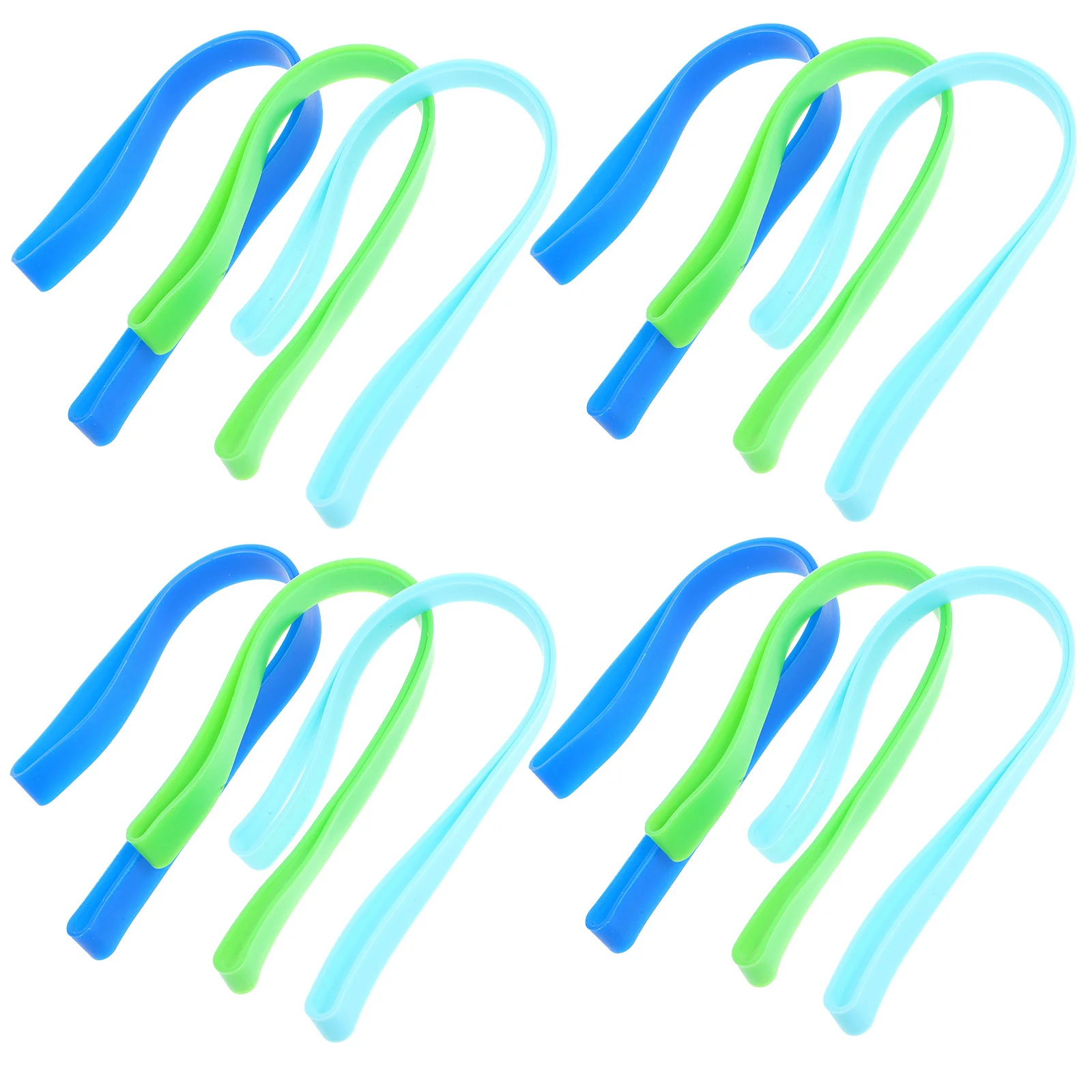 12 قطعة أربطة مرنة مسطحة من السيليكون 20 سنتيمتر صندوق غداء مرن تحديد الأشرطة بينتو اكسسوارات الأربطة المطاطية القوية لأجهزة الكمبيوتر المحمولة