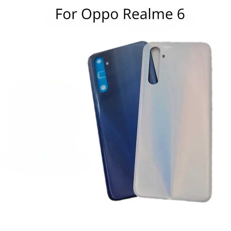 For Oppo Realme 6 Back Cover  Battery Cover, Rear Door Housing Panel Case, Replacement Parts  Camera  RMX2001