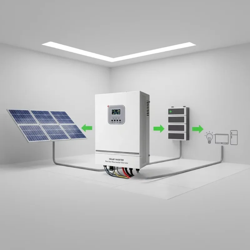 High Quality 11kw 10.6kw 5.5kw 6.2kw Hybrid Inverter Built-in MPPT Parallel Function Off Grid Power Inverter