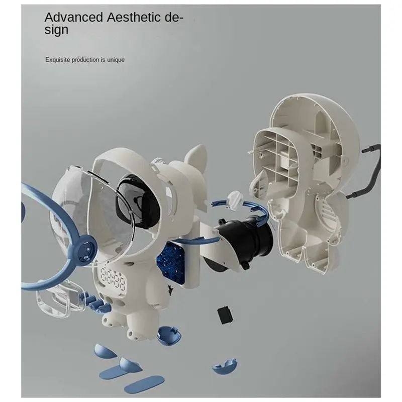 

Умная Bluetooth-колонка ABAI Astronaut с голосовым управлением AI, Hi-Fi аудио, многофункциональная настольная аудиосистема, новый цифровой будильник, FM-радио, A