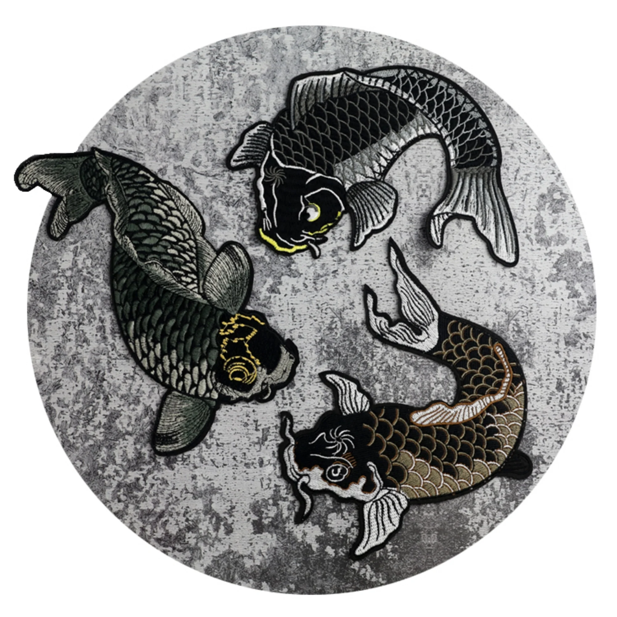 

Embroidered Fish Iron-on Appliques,Adhesive Embroidered Flowers,Patches For Dress Supplies