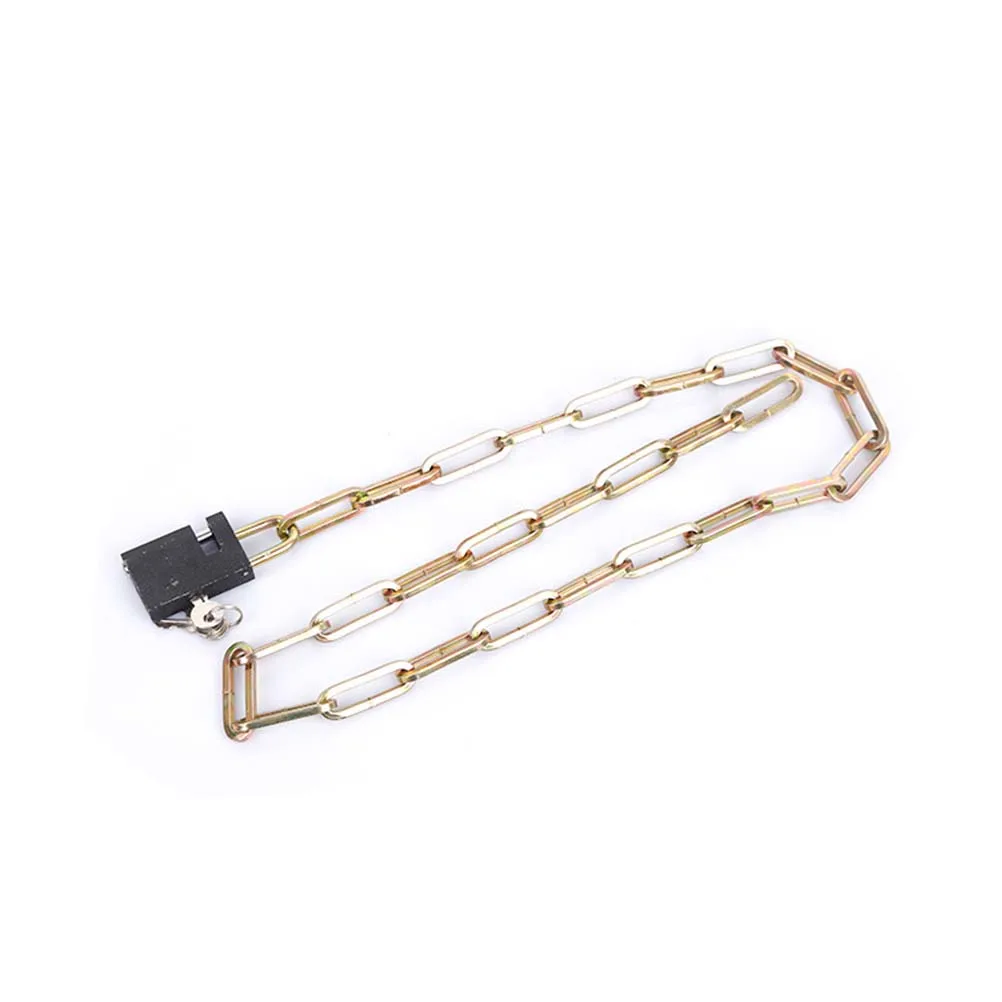 

Heavy Duty Bike Lock Chain Lock High Security Anti-Theft 60Cm Square Linked Hardened Steel Chain Universal For Motorbike Gate