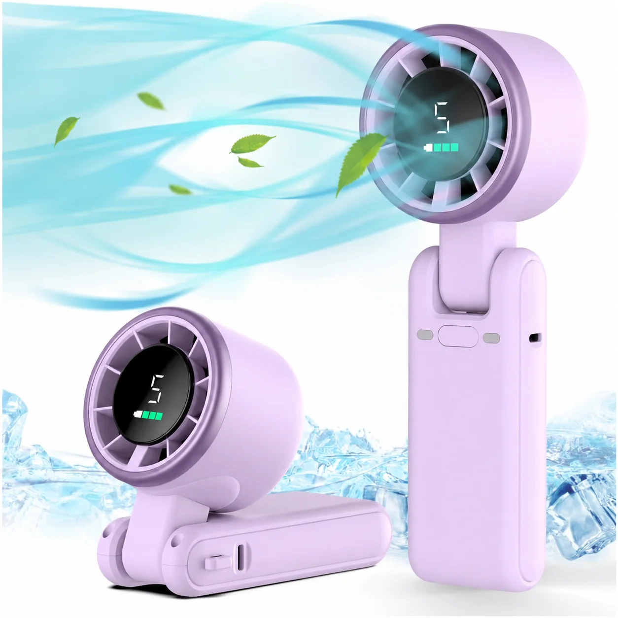 

GMOX High-Speed Turbo Fan Portable Handheld Mini Cooling Fan Air Turbine Type-C Fast Charge 12 Hour Battery Pocket Air Cooler