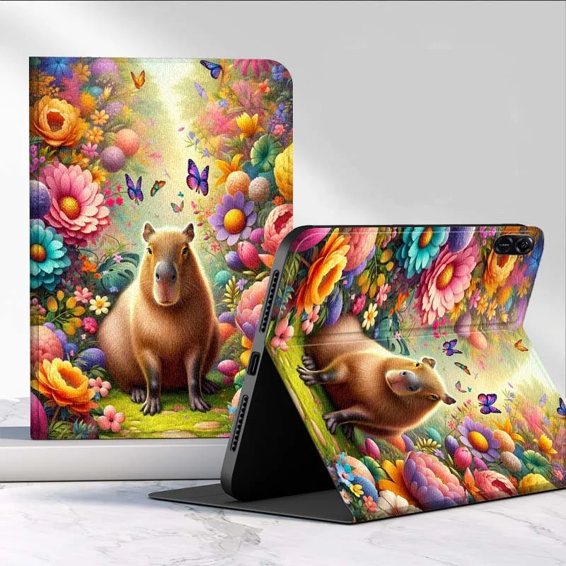 

Capybara Cartoon Cute For Huawei MediaPad 3 12 Air SE M6 M5 Lite Pro 10.4 10.8 11 11.5 12.6 13.2 Inch 5G Tablet Case