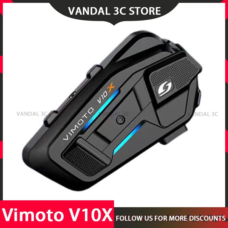 Vimoto V10x V10s V10xr наушники мотоциклетные Bluetooth водонепроницаемые наушники для внутренней связи мотоциклетная гарнитура для внутренней связи аксессуар на заказ