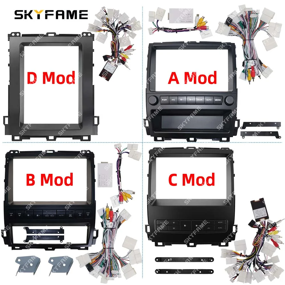 

SKYFAME Car Frame Fascia Adapter Android Radio Dash Fitting Panel Kit For Lexus GX470 Toyota Land Cruiser Prado 120