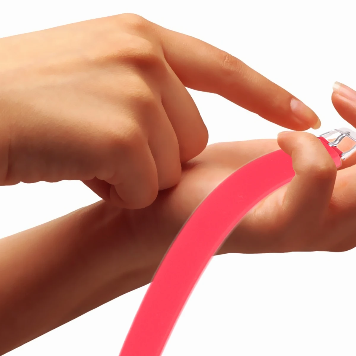 

Kids Silicone Wristband Durable Rubber Bracelet Flexible Colorful Band Party Gift For Boys Girls Family Friends Red