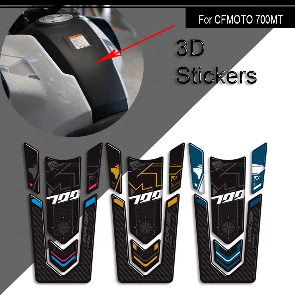 

For CFMOTO CF MOTO 700MT 700 MT Touring ADV Adventure Motorcycle Tank Pad Side Grips Gas Fuel Oil Knee Protector Stickers Decals