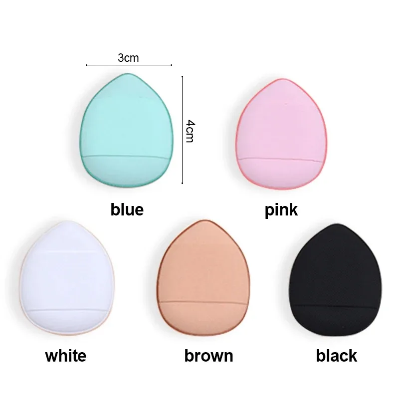 5/10Pcs Mini Finger Puff Foundation Kleine Air Kissen Pulver Schwamm Gesicht Concealer BB Creme Kosmetische Applikator Make-Up werkzeuge – Detail 3