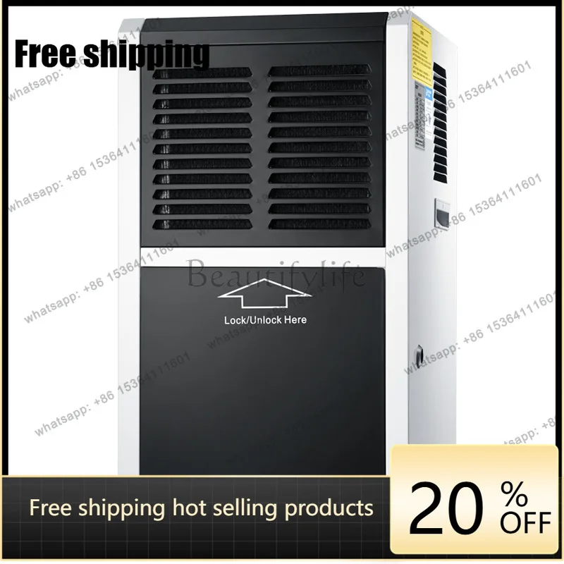 LJY ERS-860L Industrial and Commercial Dehumidifier, Compressor Villa Basement Warehouse